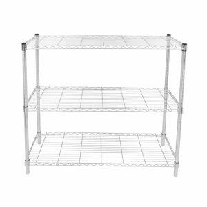 Estante Supreme 90x35x90cm Cromado Casa&Ideia Estante Supreme 90x35x90cm Cromado Casa&Ideia