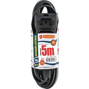 Extensão Megatron 3x0,75mm 5m PP