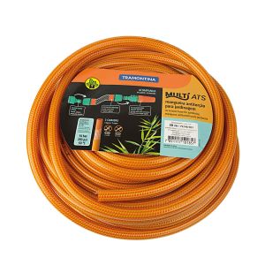 Mangueira Super Flex com Esguicho 30m Laranja Tramontina