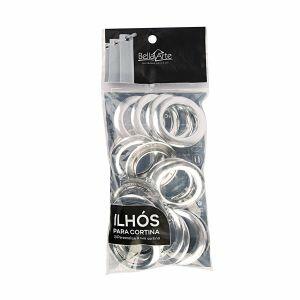 Kit de Ilhós para Cortina 28mm com 10 Peças Cromado Bella Arte