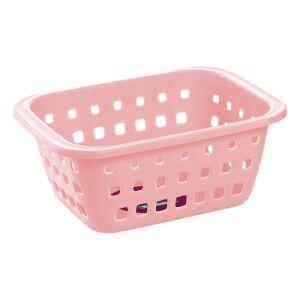 Cesto Plástico Log Rosé 3L 18x26x10,3cm