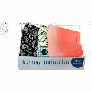 Máscara Facial Reutilizável de Algodão Evolutex Máscara Facial Reutilizável de Algodão Evolutex