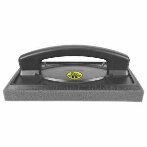 Desempenadeira Plástica Lisa com Espuma 15x25 Preta Tramontina
