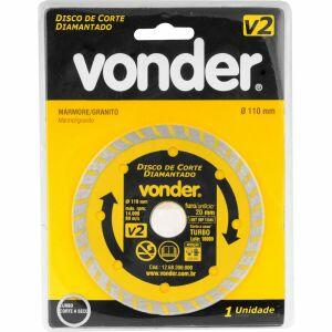 Disco Diamantado Turbo 110mm V2 Vonder Disco Diamantado Turbo 110mm V2 Vonder
