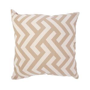 Almofada Jacquard Zig 43x43cm Bege Diagonal