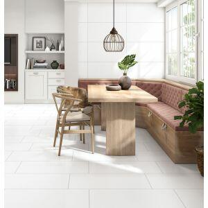 Piso Cerâmico Branco Mate PlusBranco Acetinado Retificado 37,4x74,4 Ilhabella