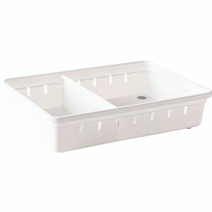 Kit Organizador de Gavetas Plasútil com Divisória 22,5x15,4cm Branco
