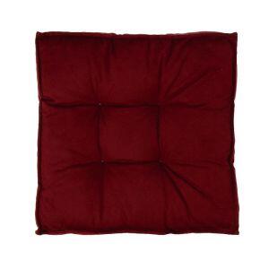 Almofada Futton Veludo 45x45cm Vinho Diagonal