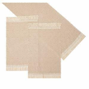 Passadeira Artesanal Teares 50x140cm Diamante Rafia
