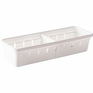 Kit Organizador de Gavetas Plasútil com Divisória 22,5x7,9cm Branco