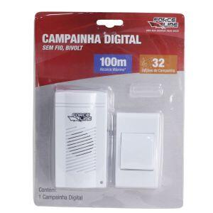 Campainha sem Fio Digital Bivolt Force Line