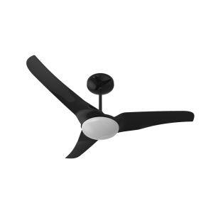 Ventilador de Teto Slim Preto 3 Pás Aliseu