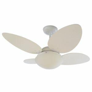 Ventilador de Teto Vime Branco 4 Pás Aliseu