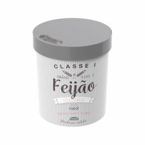 Pote de Plástico Plasútil Redondo para Feijão 3,4L Fendi