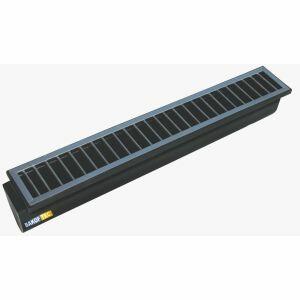 Calha Poliestireno Piso 100mm 14cm Preta Bakof Tec