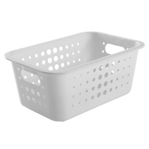 Cesta Plástica 5L 29x19,5x12,5cm Branco Ou