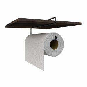 Suporte para Papel Toalha Elegance Preto Dicarlo Suporte para Papel Toalha Elegance Preto Dicarlo