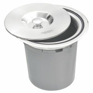 Lixeira de Embutir Clean Round Aço Inox 5L Tramontina