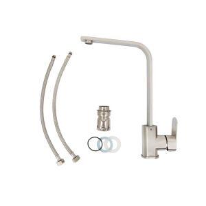 Torneira Misturador para Cozinha de Mesa Fontana 1/2" Aço Escovado Addra