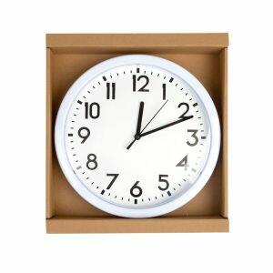 Relógio de Parede Diagonal 25,4cm Classic Branco Relógio de Parede Diagonal 25,4cm Classic Branco
