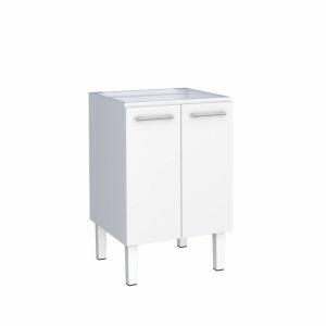 Balcão com Tanque Branco Aço Max 60cm Cozimax