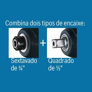 Chave de Impacto 1/4" 1/2" GDX180-LI com Maleta Bivolt Bosch