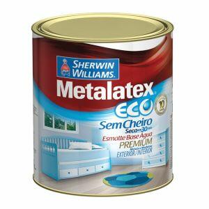 Tinta Esmalte Sherwin Williams Metalatex Eco 900ml Preto Acetinado
