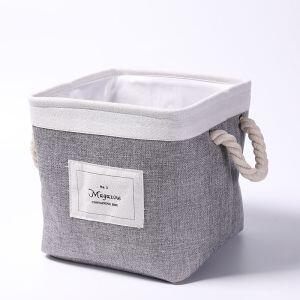 Cesto Organiza 30x30cm Cinza Casa&Ideia