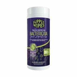 Toalha Umedecida Supplyclean Bactericida com 35 Unidades