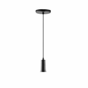 Pendente Dital 1 Lâmpada Vision E27 Preto