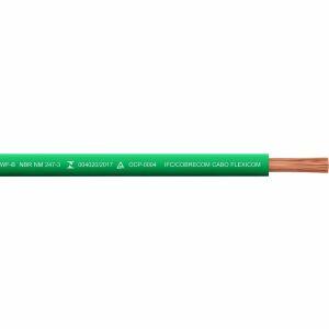 Cabo Flexivel Cobre 2,5mmx100m 450/750V Verde Cobrecom Cabo Flexivel Cobre 2,5mmx100m 450/750V Verde Cobrecom