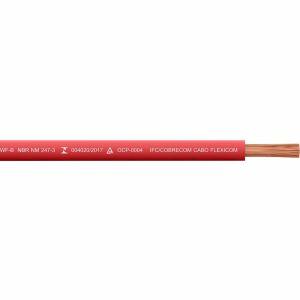 Cabo Flexível 4mm 100m 450/750v Vermelho Cobre Cobrecom