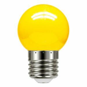 Lâmpada LED Bolinha Taschibra 1W E27 Amarela