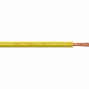 Cabo Flexivel Cobre 1,5mmx100m 450/750V Amarelo Cobrecom Cabo Flexivel Cobre 1,5mmx100m 450/750V Amarelo Cobrecom
