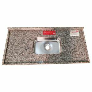Pia de Cozinha L A Pias e Granitos Standard 120x56cm Granito Ocre Itabira Pia de Cozinha L A Pias e Granitos Standard 120x56cm Granito Ocre Itabira