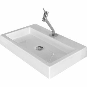 Cuba de Apoio Retangular 59cm X 37,5cm Aurora Fb Branco C-Linea