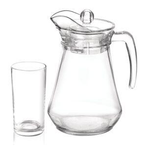 Kit Copos Opera 7 Peças 225ml + Jarra 1,5L Casa&Ideia