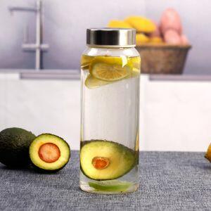 Garrafa de Vidro Boro com Tampa 750ml Casa&Ideia