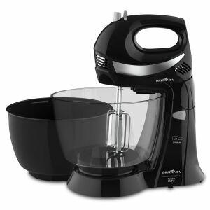 Batedeira Britânia 350W 4 Velocidades Diamante Cristal Duo Preta