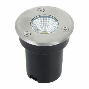 Spot LED Floor 37908 5W 3000K Preto Luz Amarela Bronzearte