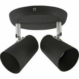Spot Bronzearte 2 Lâmpadas New Short 37512 E27 Preto