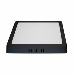Painel Sobrepor LED Quadrado Preto 18w 6.500k Luz Branco Frio Blumenau Iluminação Painel Sobrepor LED Quadrado Preto 18w 6.500k Luz Branco Frio Blumenau Iluminação