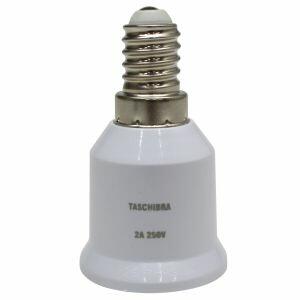 Soquete Adaptador Taschibra E14-E27 Branco