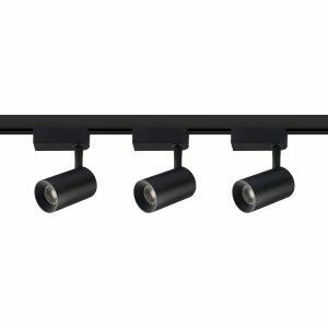Trilho Track 3 Lâmpadas 7W 6500K Preto Luz Amarela Bronzearte Trilho Track 3 Lâmpadas 7W 6500K Preto Luz Amarela Bronzearte