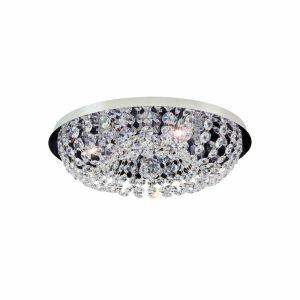 Plafon Bronzearte para 6 Lâmpadas Royal G9 Inox