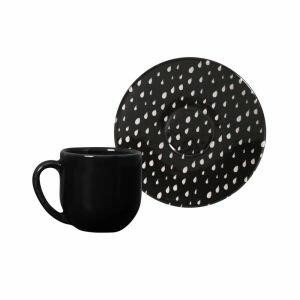 Xícara de Café com Pires Coup Chevron 112ml Estampado Porto Brasil