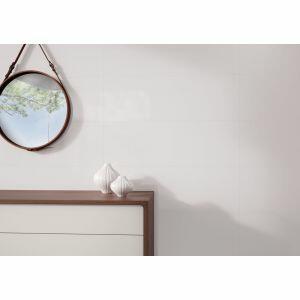 Revestimento Parede Glacial Off White Retificado Brilhante 32x59 Classe C Incepa