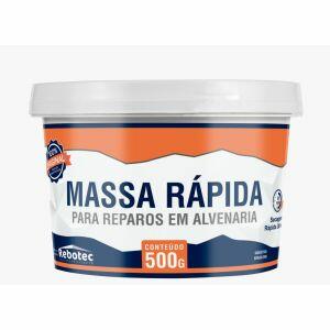 Massa Acrílica 500g Massa Rápida Cinza Rebotec