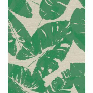 Papel de Parede 0,53x10m Folhagem Verde Diagonal