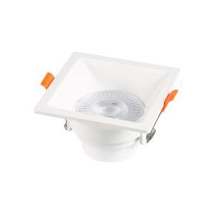 Spot Recuado Embutir LED Quadrado Branco 6w 3.000k Luz Branco Quente Blumenau Iluminação Spot Recuado Embutir LED Quadrado Branco 6w 3.000k Luz Branco Quente Blumenau Iluminação